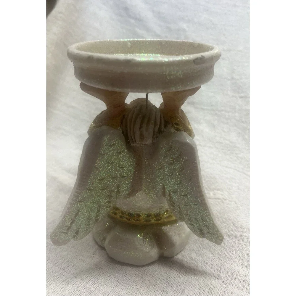 Vintage David Frykman Oldest Angel Pillar Candle Holder